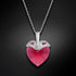 Серебряный кулон "Купидон (Scarlet)" с кристаллами Swarovski™